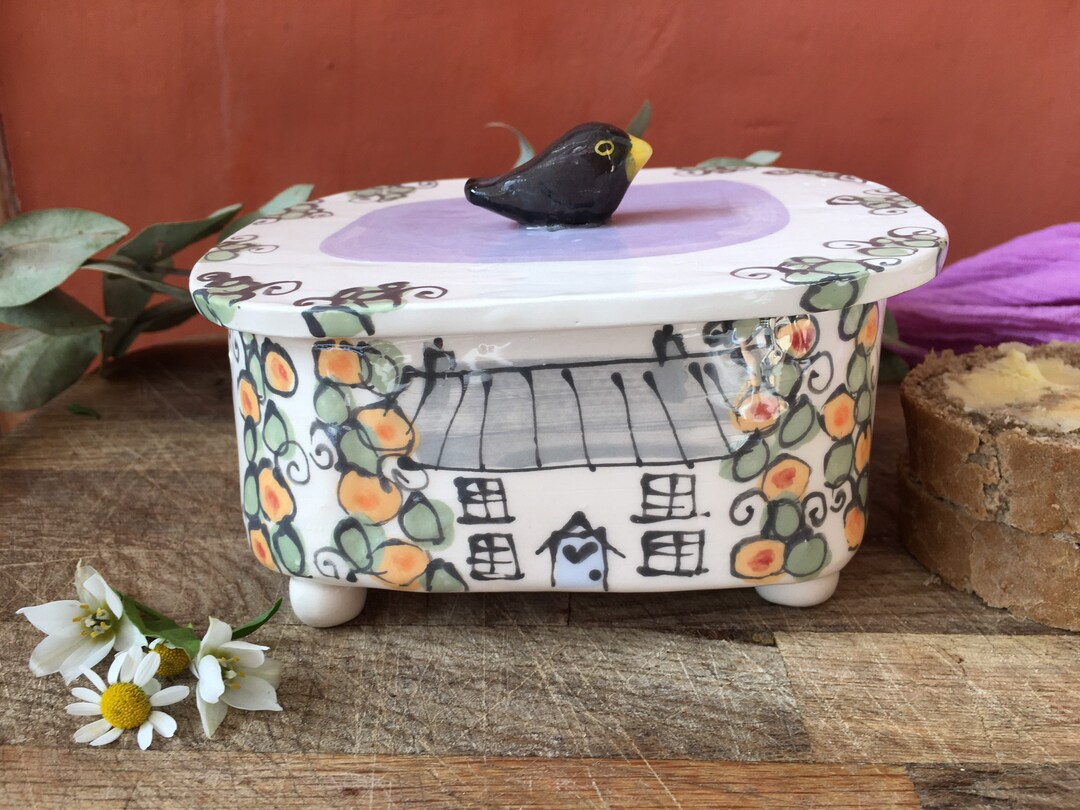 Butter Dish, Handmade Butter Dish, Pottery, Ceramic Butter Dish