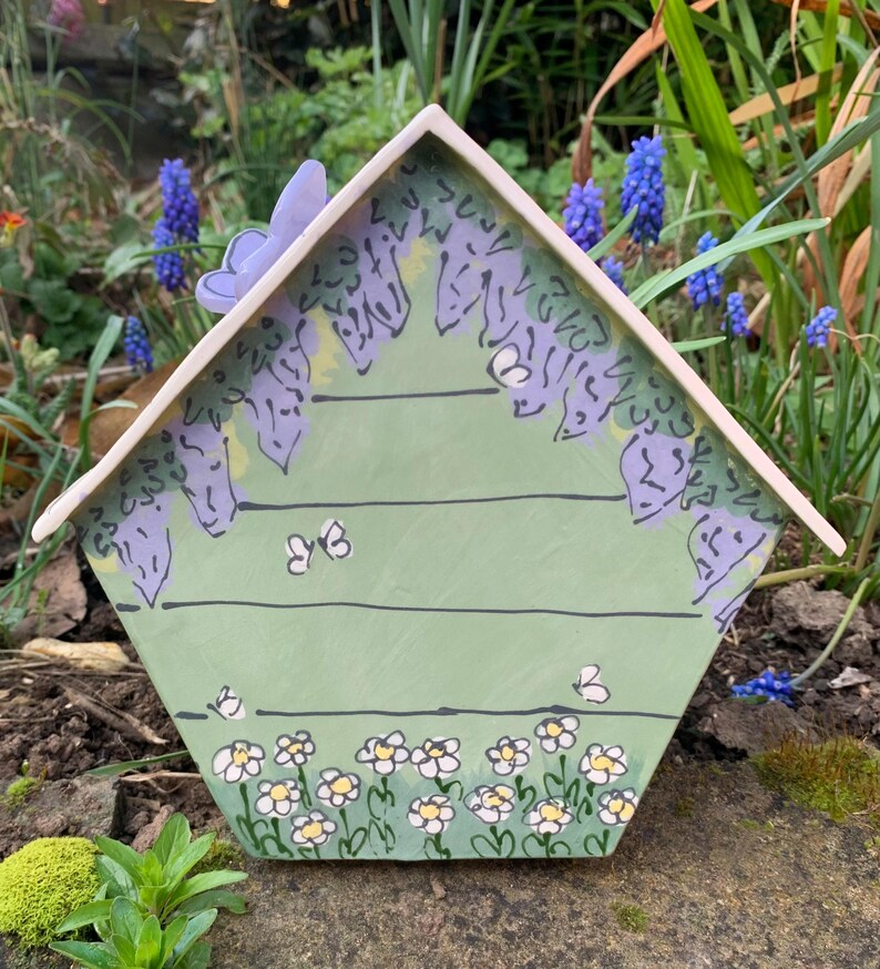 Personalized Dog Urn for Ashes, Hand-Painted Ceramic Pet Memorial Keepsake House image 9