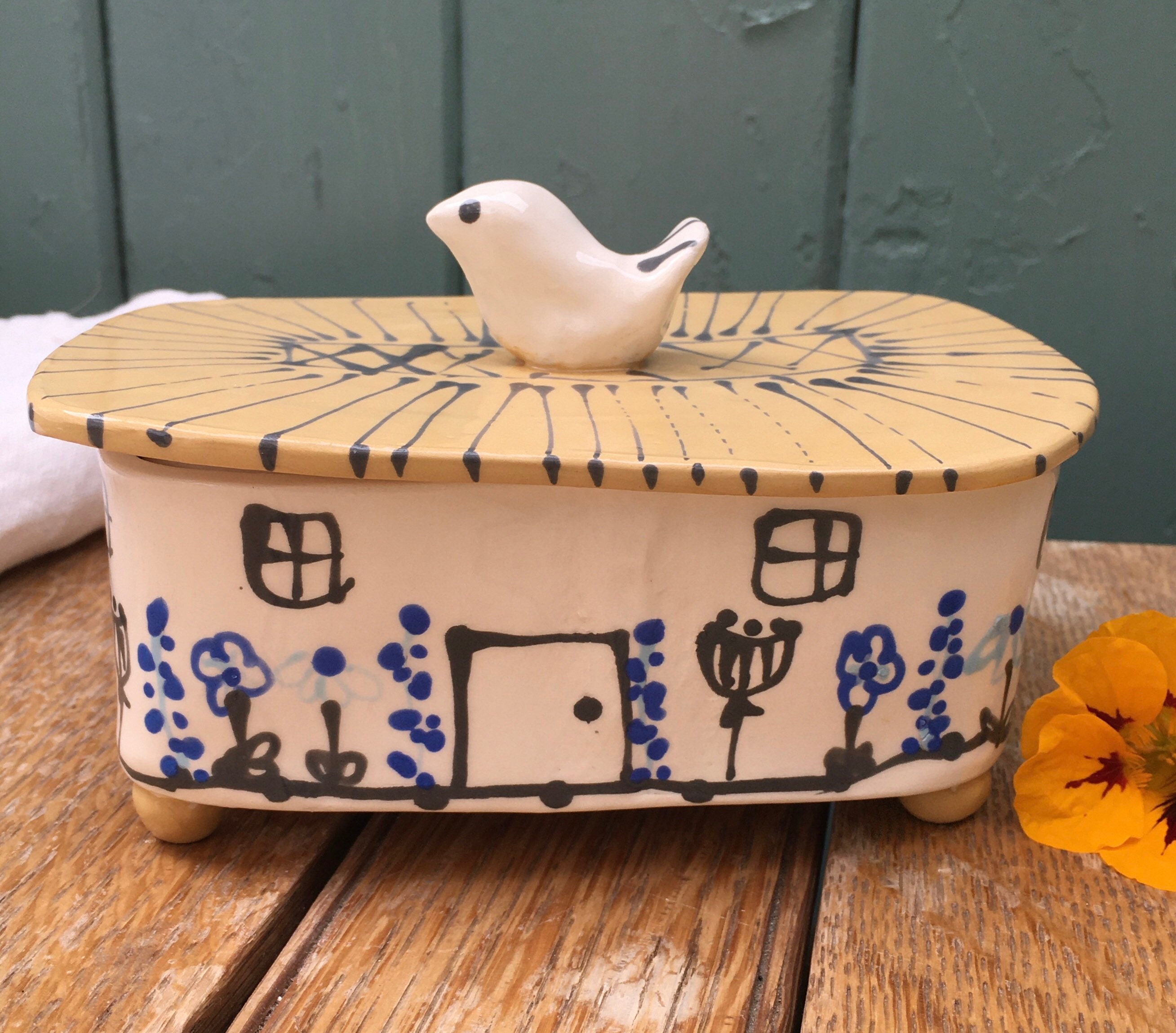Butter Dish Handmade Butter Dish Pottery Ceramic Butter Etsy