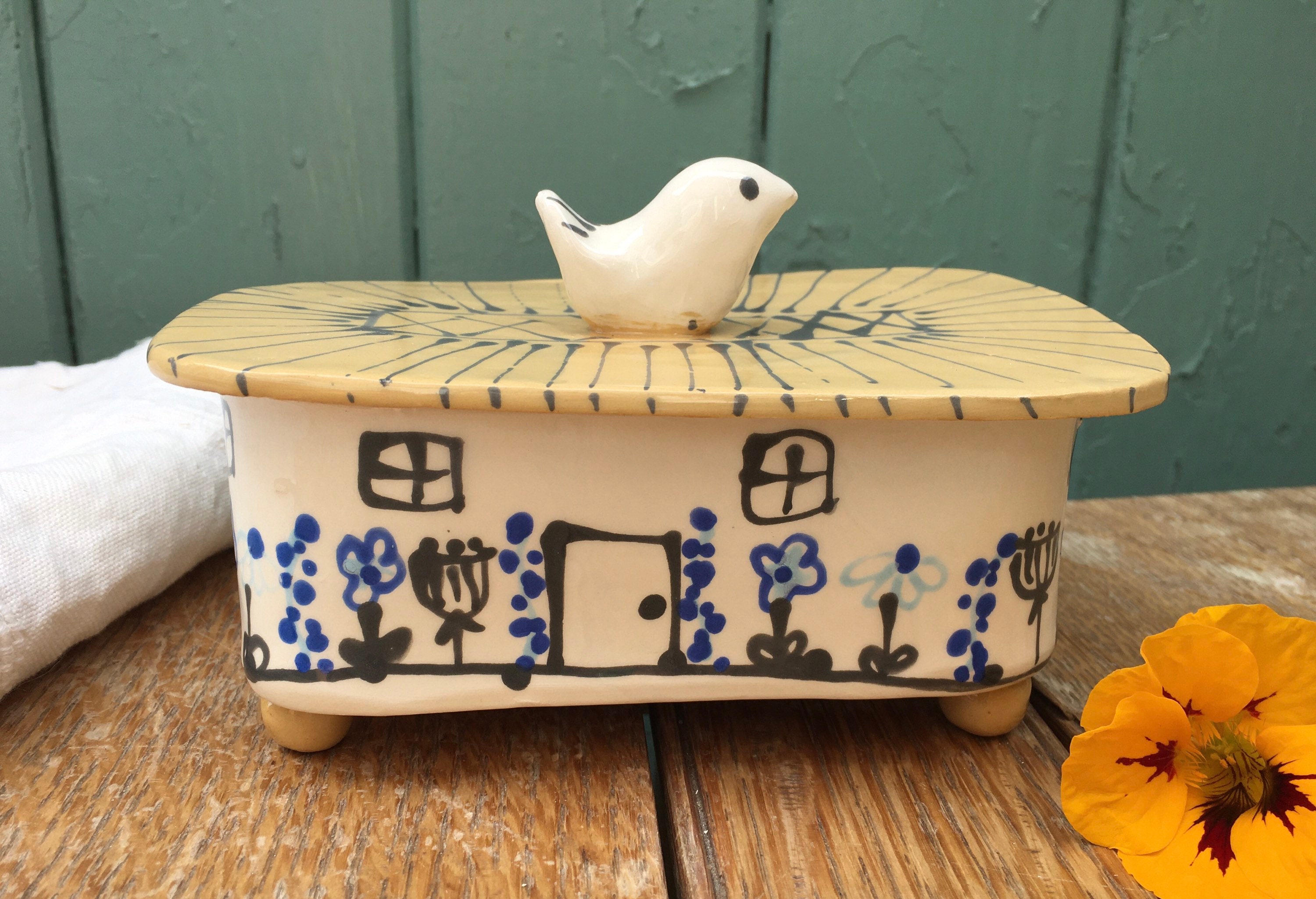 Butter Dish Handmade Butter Dish Pottery Ceramic Butter Etsy