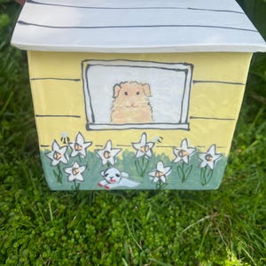 Personalized Dog Urn for Ashes, Hand-Painted Ceramic Pet Memorial Keepsake House image 20
