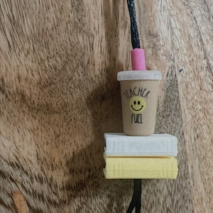 Teacher Lanyard// Retro Smiley Lanyard// Personalized Teacher Lanyard