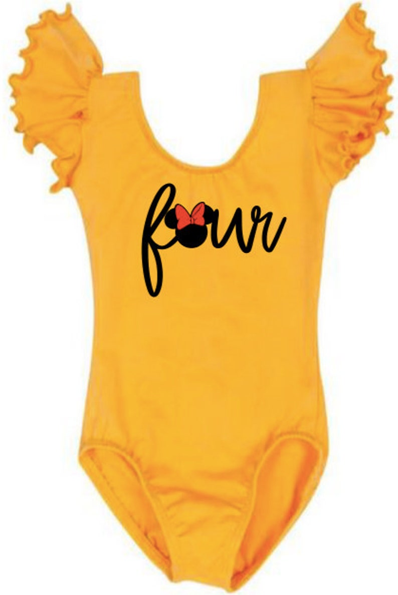 GIRLS LEOTARD/ Birthday Leotard/ Custom Birthday Outfit Etsy