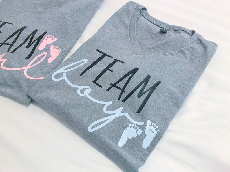 Gender Reveal Shirt// Gender Reveal T-shirt// Team Boy// Team | Etsy