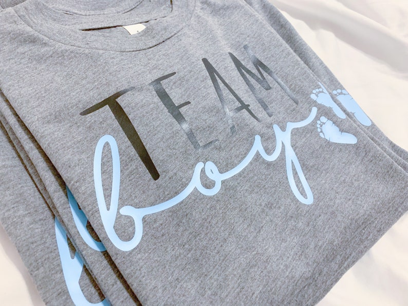Gender Reveal Shirt// Gender Reveal T-shirt// Team Boy// Team | Etsy