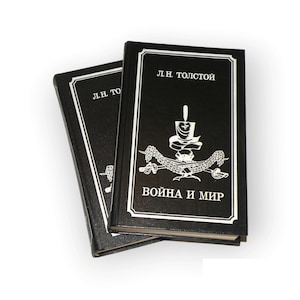 Krieg und Frieden von Leo Tolstoi 2 Bände Vintage Buch, Buch in russischer Sprache, russische klassische Literatur