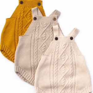 Baby Girl Cable Knit Sweater Romper Sleeveless Warm Fall Winter Cotton kids Dressy Romper Hailey Knit