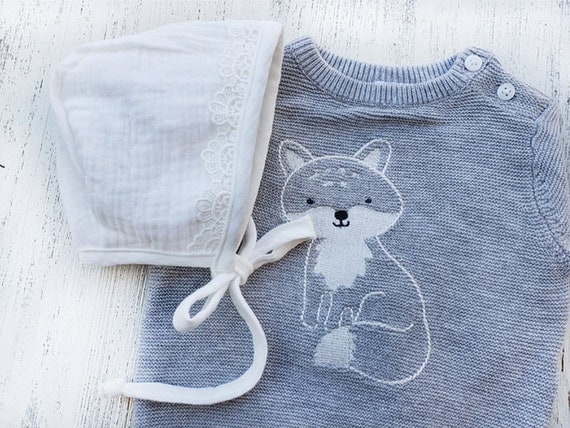 Gasas muselinas para bebé con puntilla a crochet 100% algodón