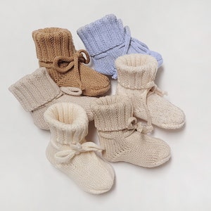 Baby Knit BOOTIES socks Cotton crochet look Newborn photography infant outfit MATCHING baby socks slippers Booties