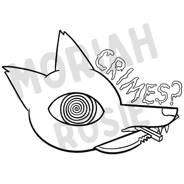 Gregg NITW Printable Coloring Page | Original Art Digital Sheet | Adult Indie Game Activity