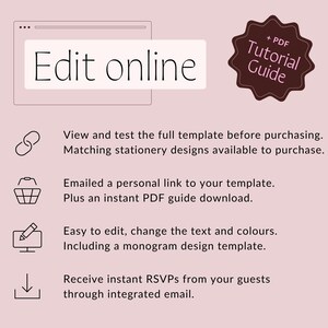 Squarespace Wedding Website Template: Invitation & RSVP image 3