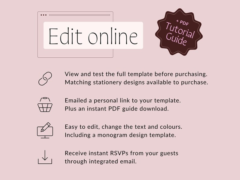 Squarespace Wedding Website Template: Invitation & RSVP image 3