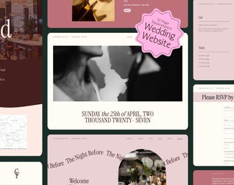 Squarespace Wedding Website Template: Invitation & RSVP