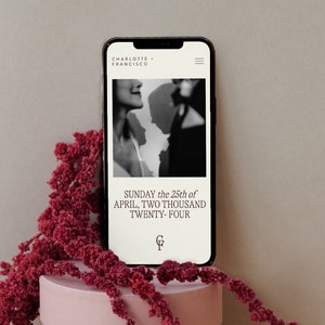 Wedding Website Template | Squarespace 7.1 Wedding Website Design | Wedding Website Invitation and RSVP | DIY Wedding Website