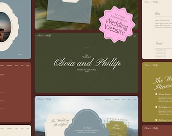 Squarespace Wedding Website Template: Old Money Style Invitation & RSVP