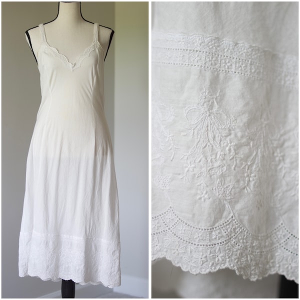Vintage Whisper: 30's Linen Midi Slip Dress