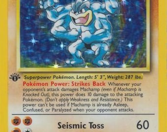 1st edition holo machamp