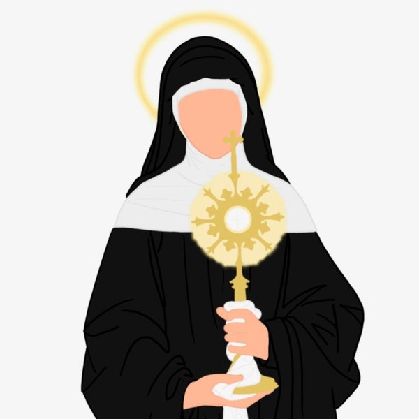 St. Clare of Assisi 8x10 DIGITAL DOWNLOAD