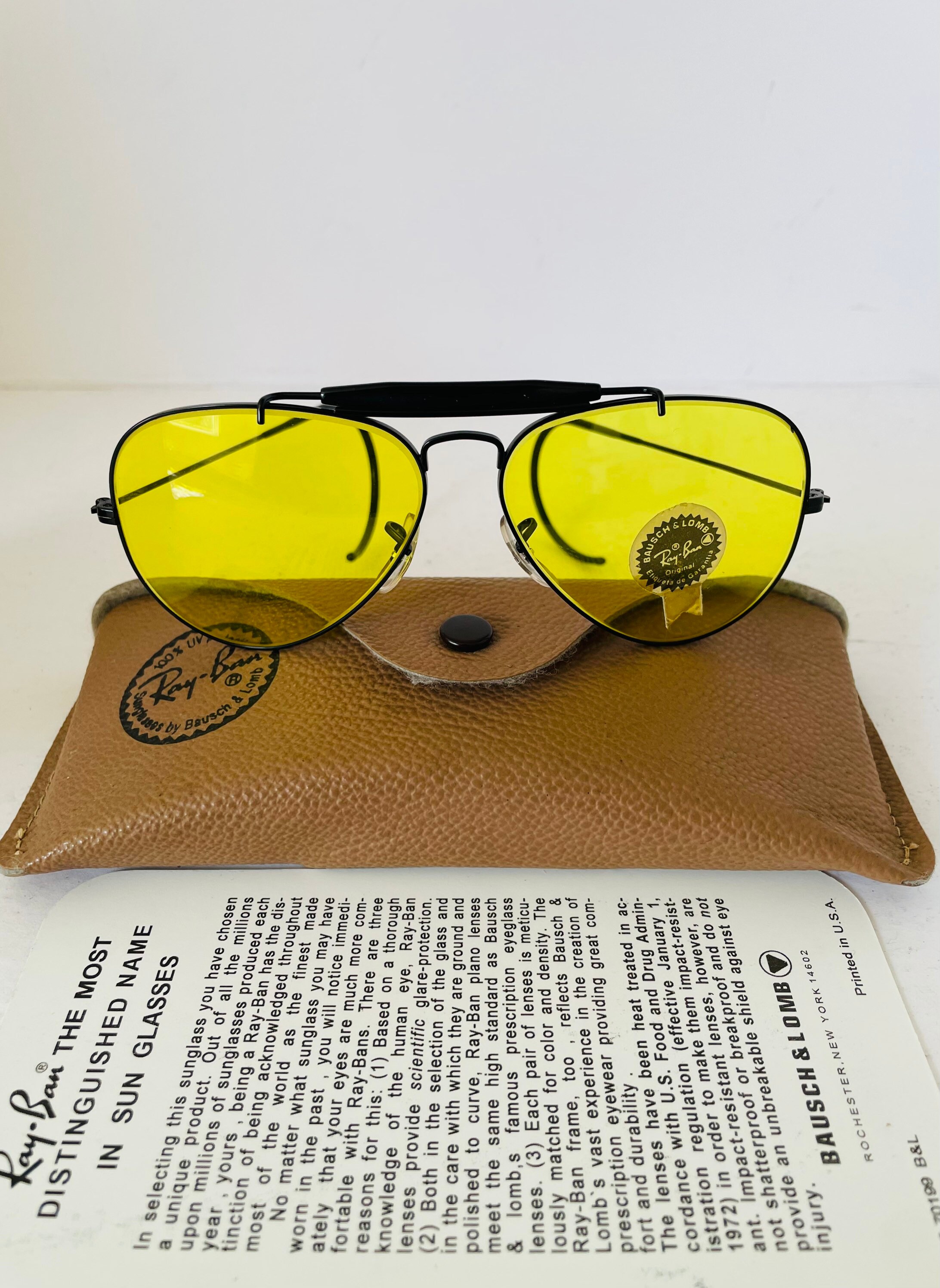 Gafas ray ban amarillas sale