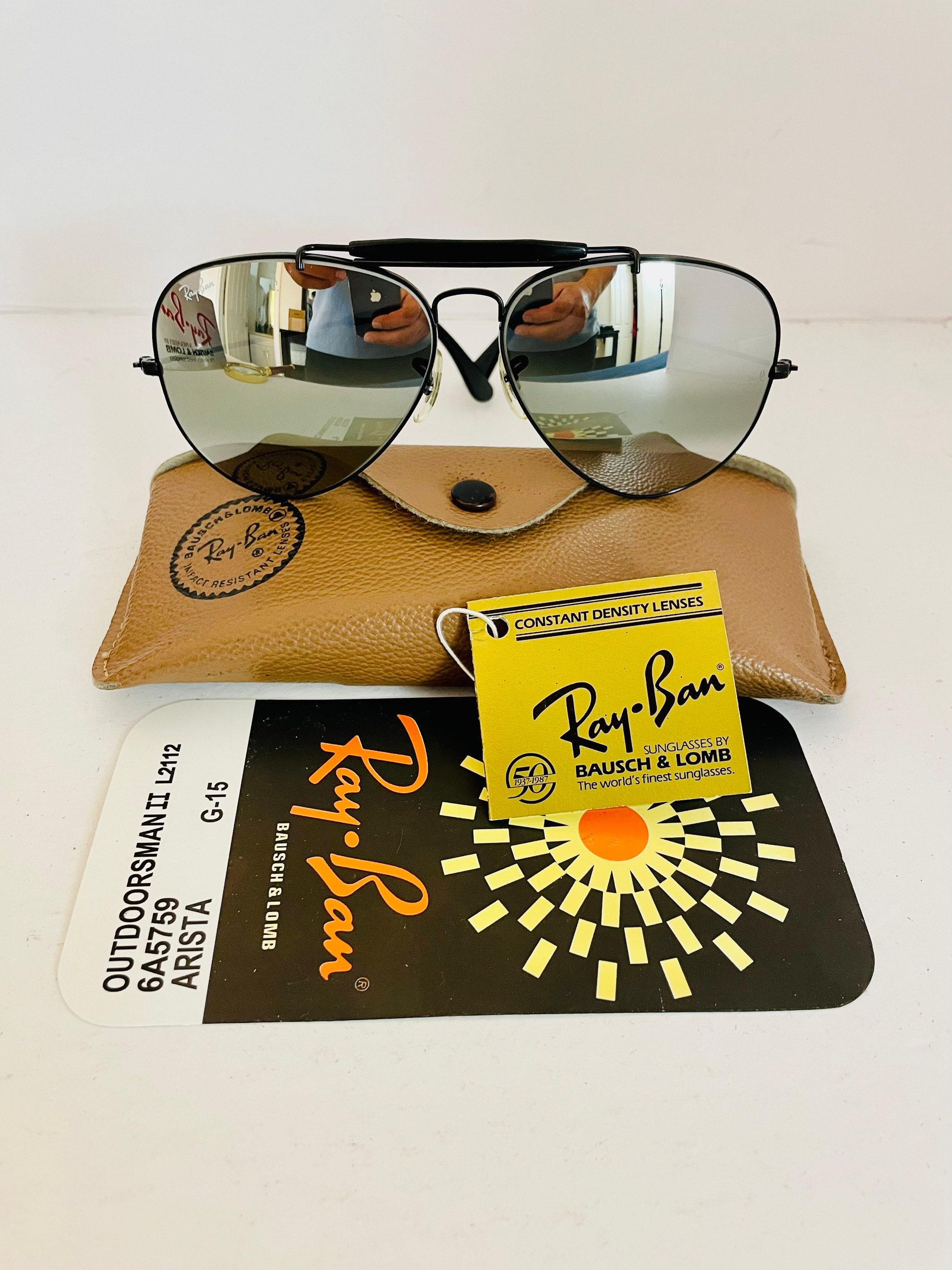 62mm Vintage New Aviator Outdoorsman Ray Ban Double Gradient - Etsy