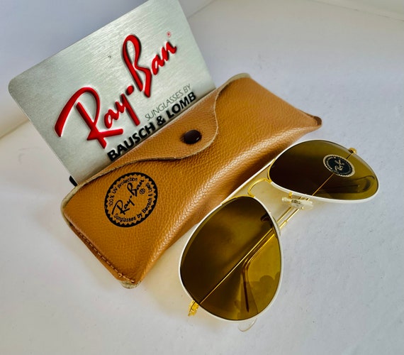 New Old Stock 58m vintage aviator FLYING Ray Ban … - image 6