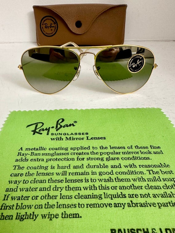 Ray-Ban Aviator RB3025 Sunglasses Silver with Polarised Polar Green Lenses