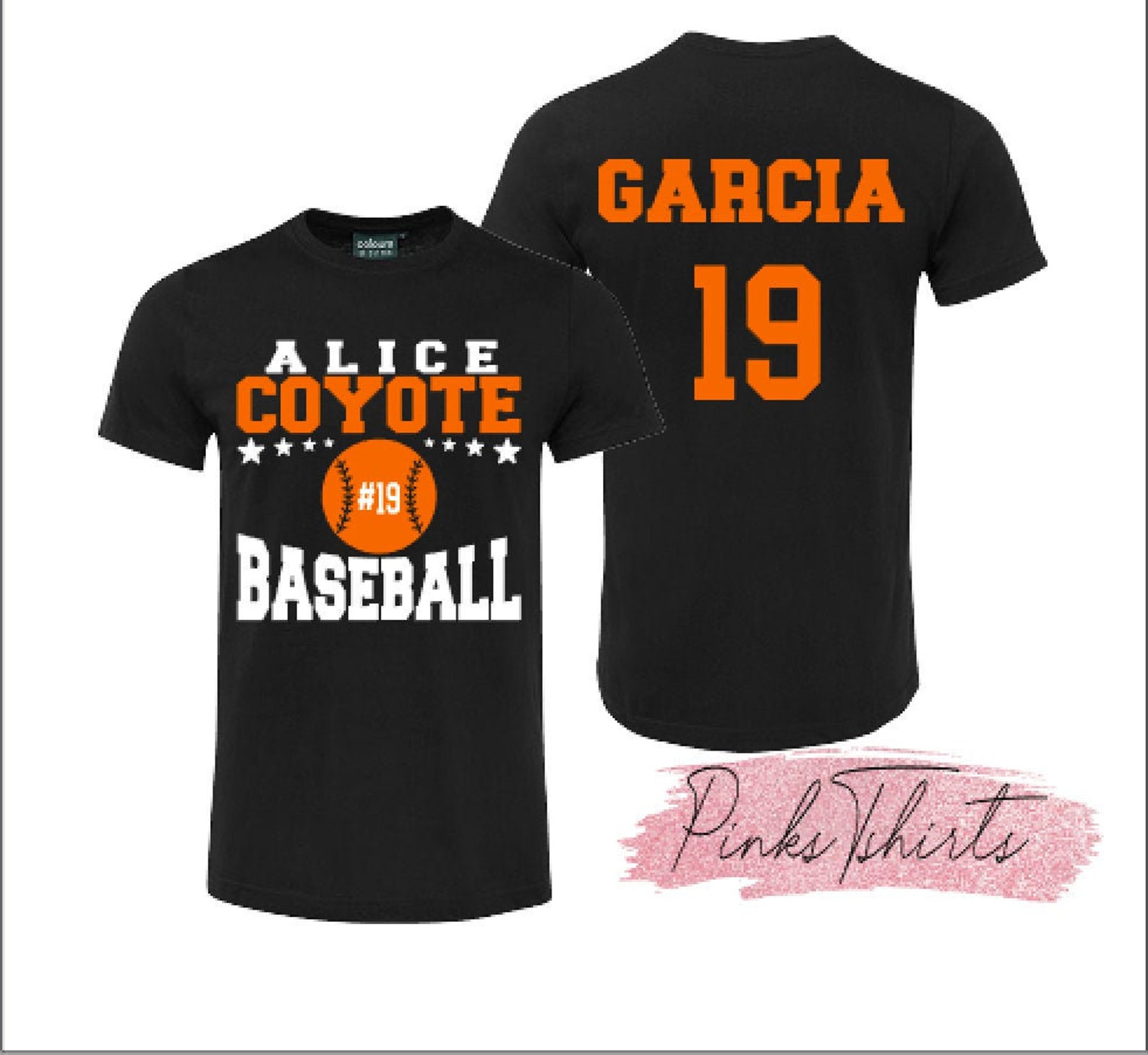 Baseball Spirit Shirt Personalized With Mascot and Number Etsy