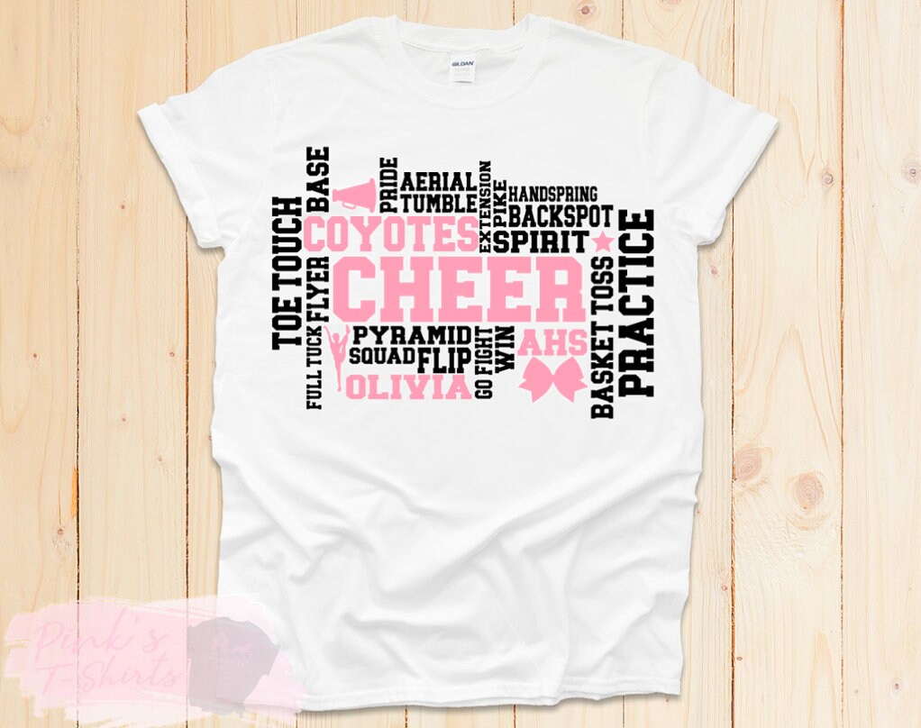 Personalized Cheer tshirt cheer tshirt spirit shirts for Etsy