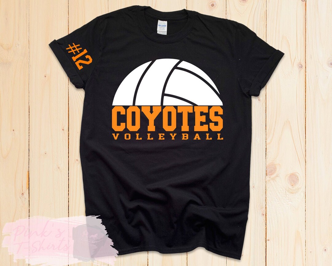 Personalized Volleyball Spirit Shirts Customized With Your Mascot and