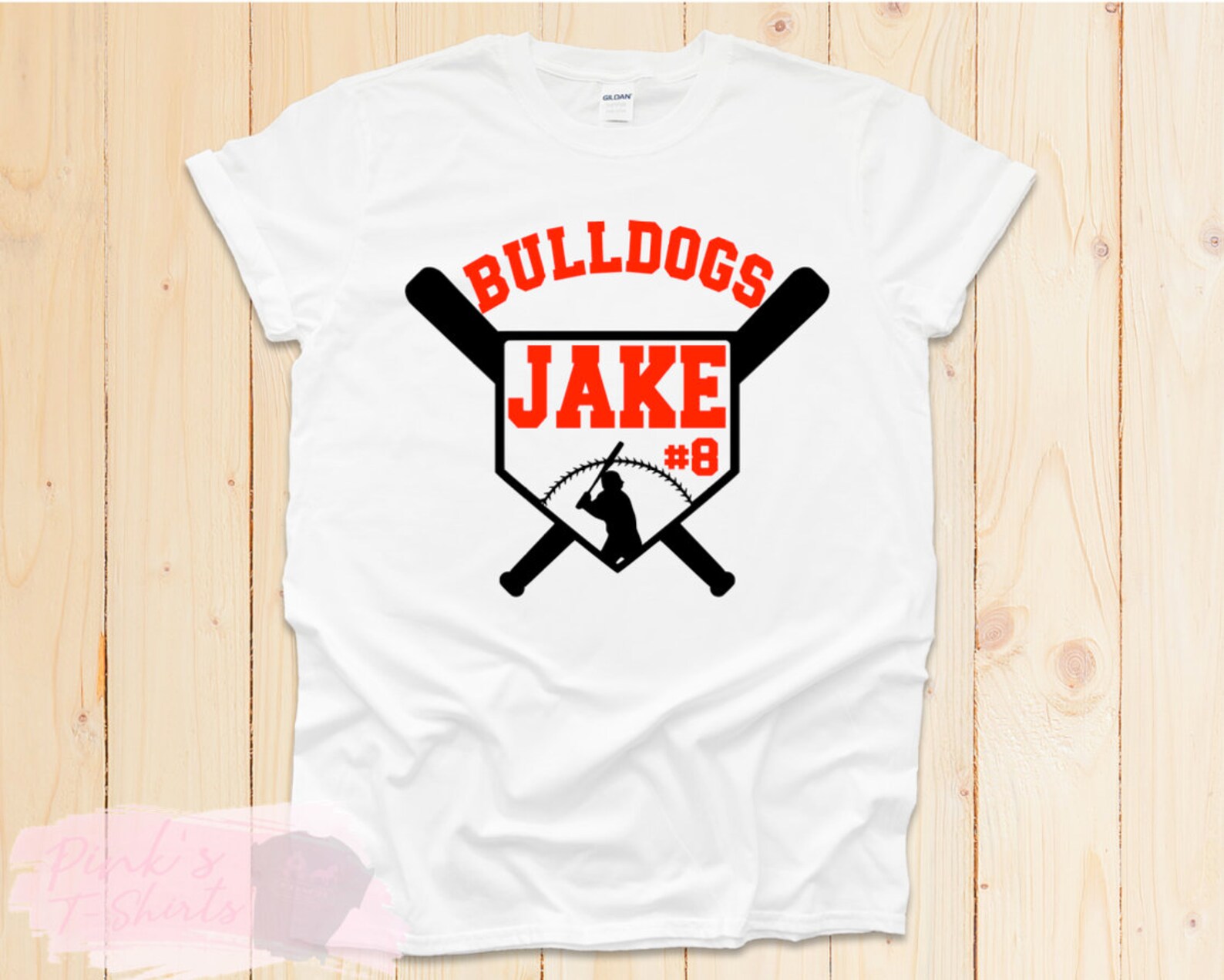 Baseball Spirit Shirt Personalized With Mascot and Number Etsy