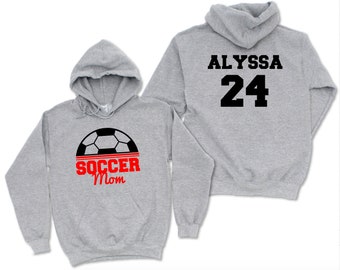 Personalized Soccer Mom Hoodie Soccer Family Hoodies - Etsy