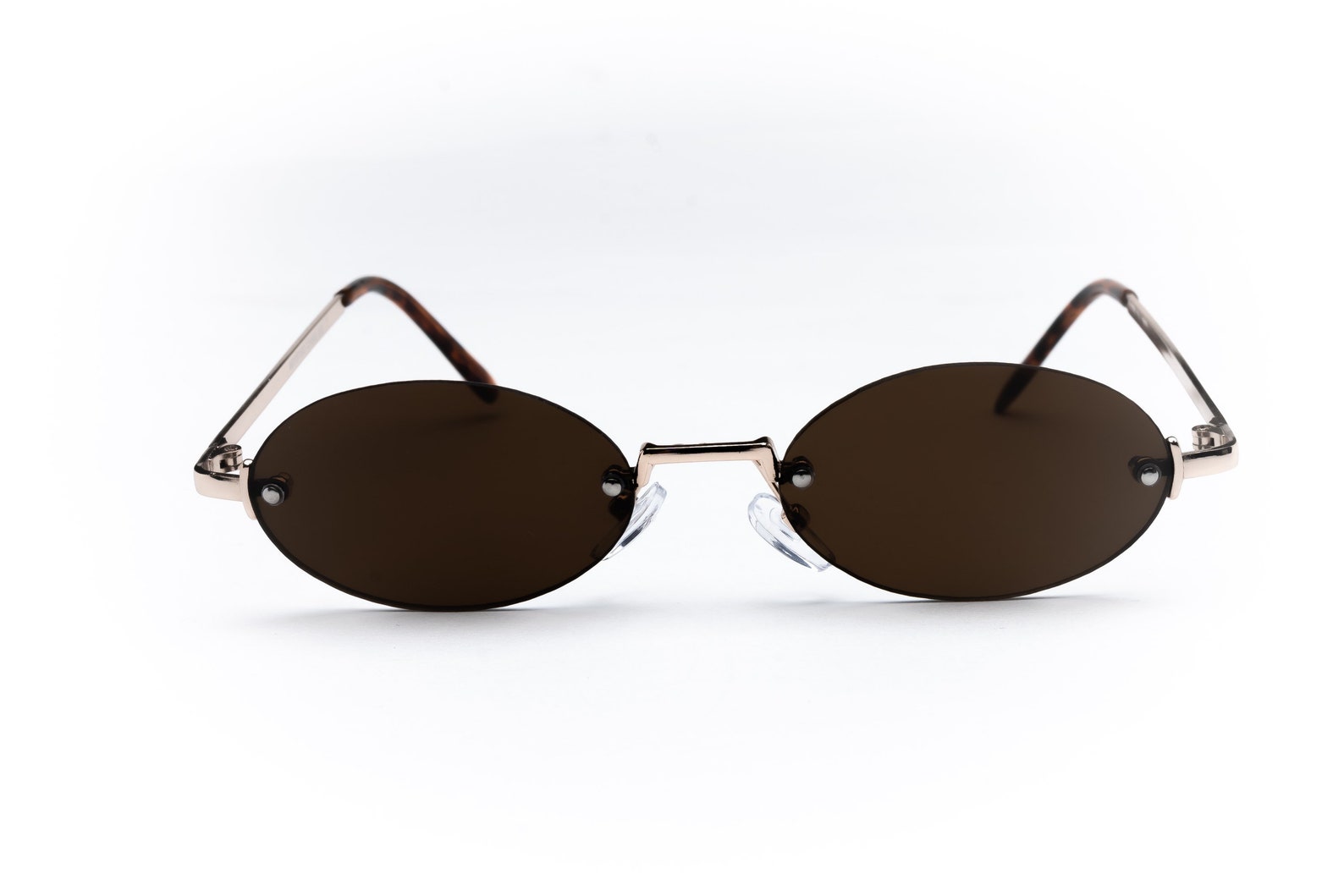 Y2K Tiny Oval Matrix Sunglasses rimless vintage 90s | Etsy