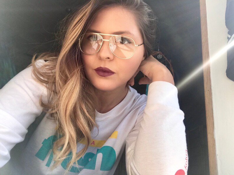 Clear Aviator Nerd Glasses 80s Glasses Non Prescription Etsy