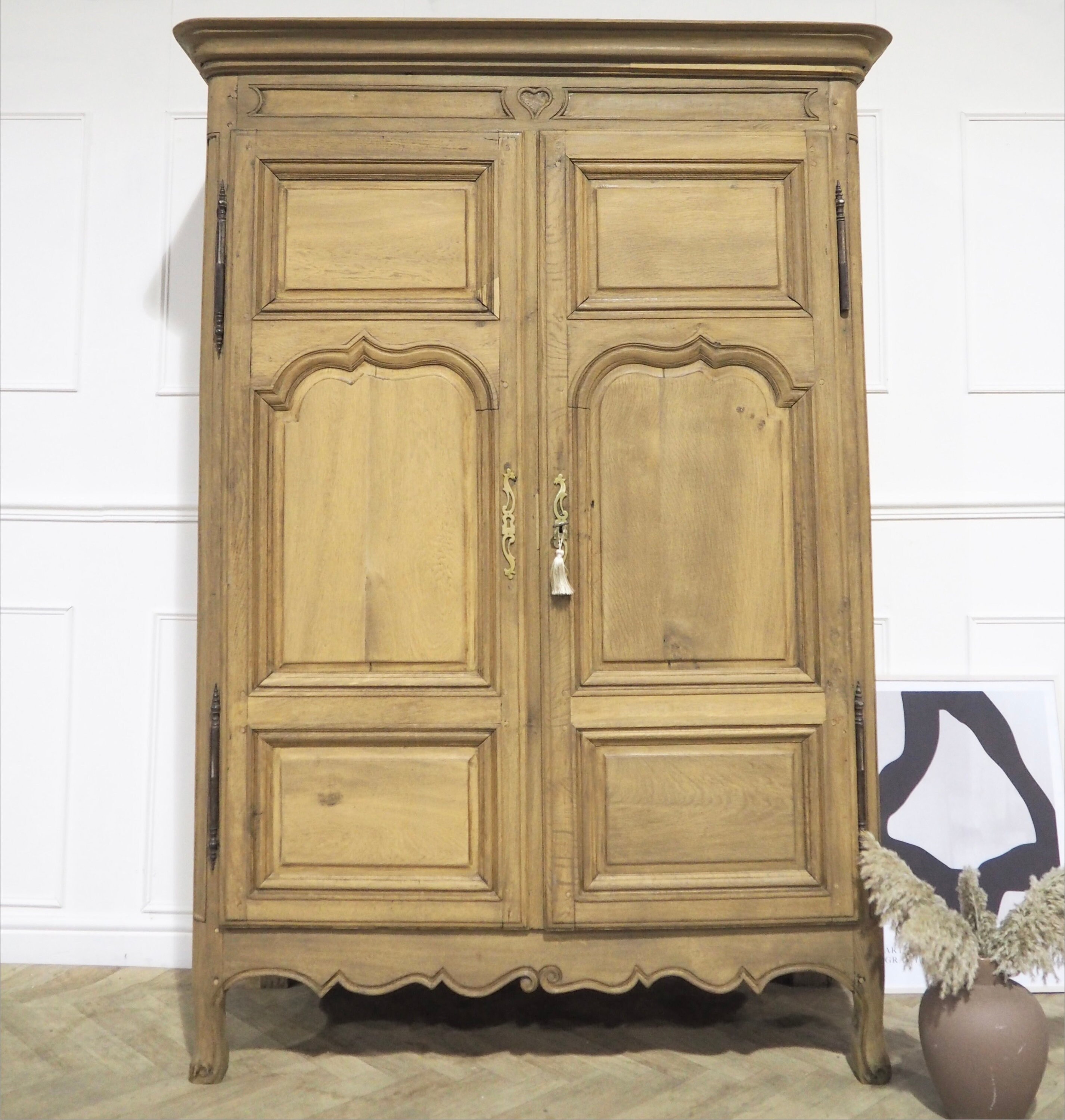 NOW SOLD Large Antique French Wardrobe 19th Century Raw Wood Etsy UK