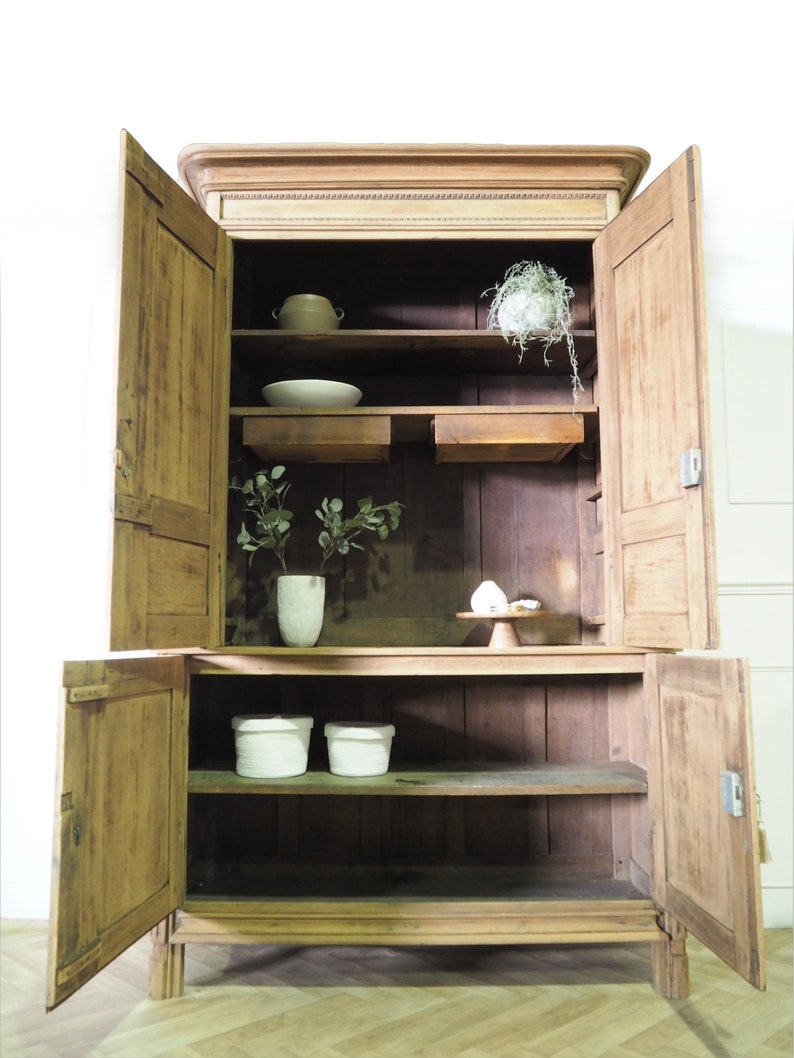 NOW SOLD Large French Antique Kitchen Larder Unit Cupboard in Etsy UK