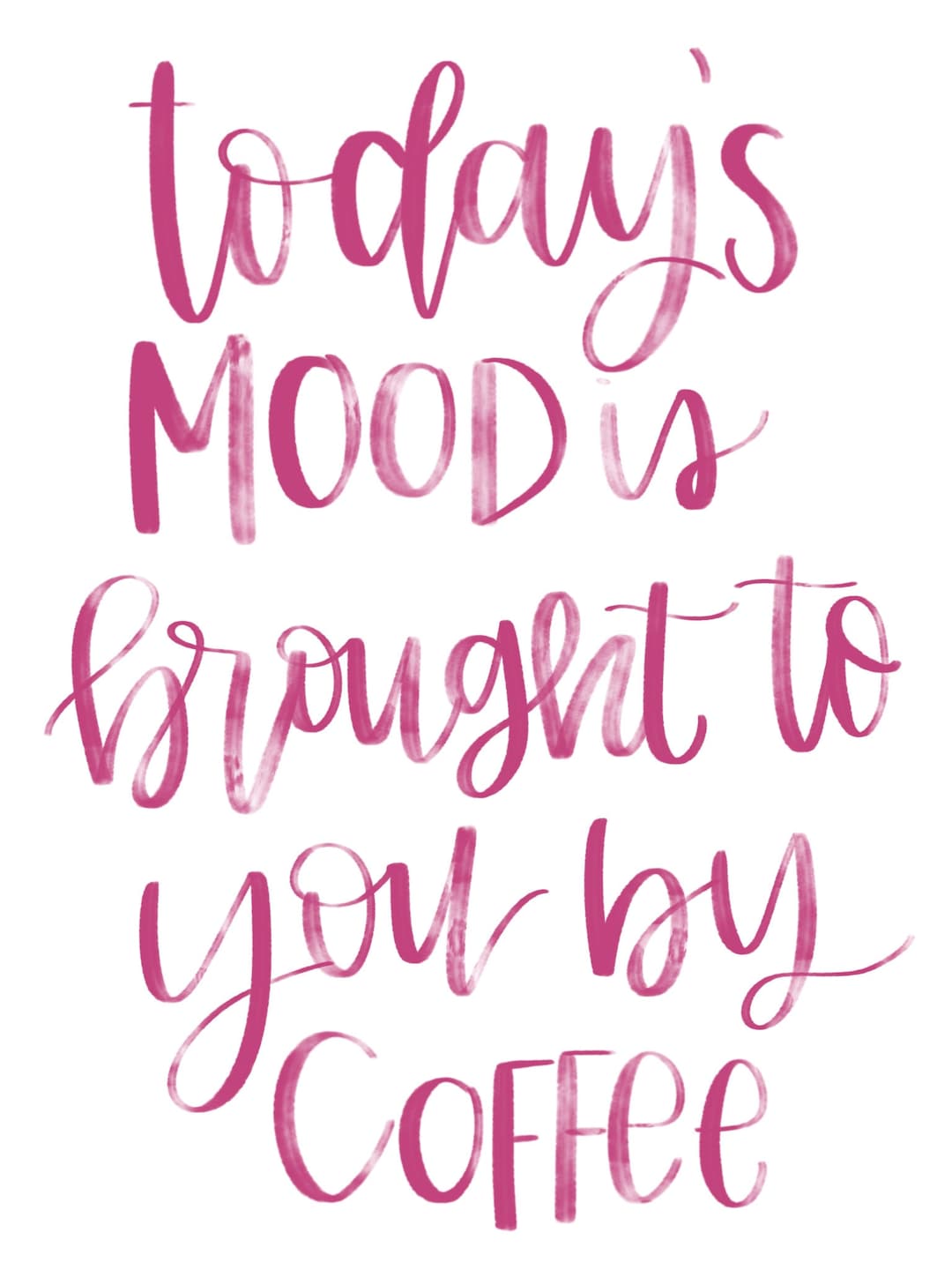 Coffee Quotes, Mood, Funny Print Coffee, Today's Good Mood is Sponsored ...