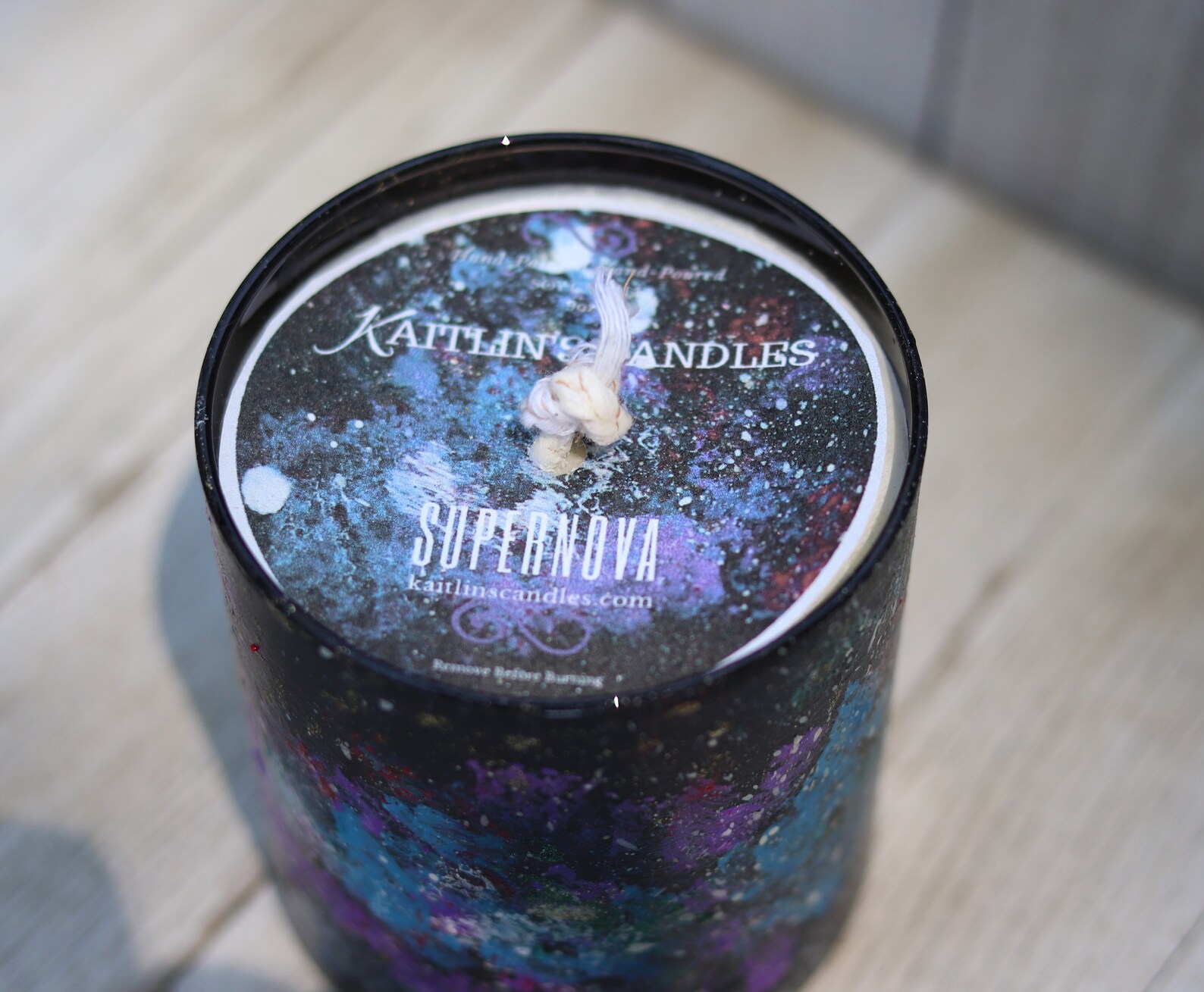 Galaxy Candle Celestial Candle Reusable Gift Homemade Etsy