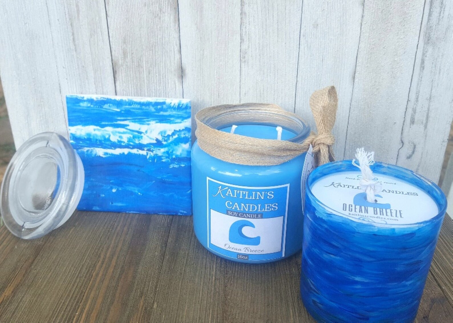Ocean Breeze Candle Ocean Candle 16 oz Large Soy Candle Etsy
