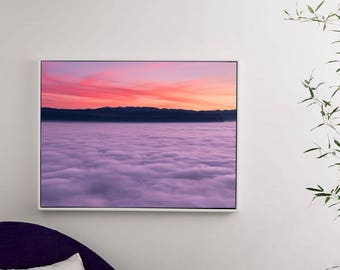 Purple Cloud Art Photography Print, Nature, Digital Print, Wall Art, Instant Download 20" x 16"