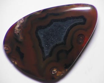 Condor  Agate Cabochon, Condor Agate Cab, Banded Agate Cabochon, Agate Cab, Banded Agate Cab, Red Agate Cab,