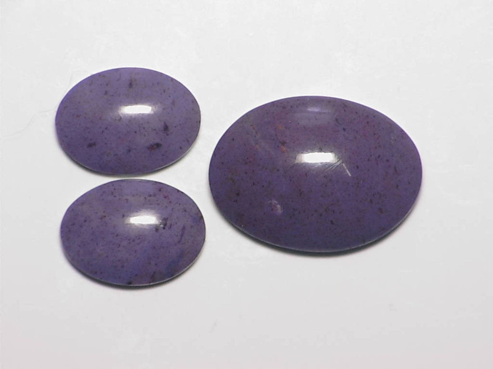 Purple Jade Lot Set of Purple Jade Cabochons Jade Suite | Etsy