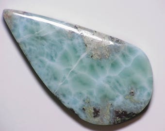 Larimar Cabochon Freeform, Larimar Cab, Hand Cut Larimar Cabochon, Larimar Gemstone Freeform, Freeform Larimar Cab,