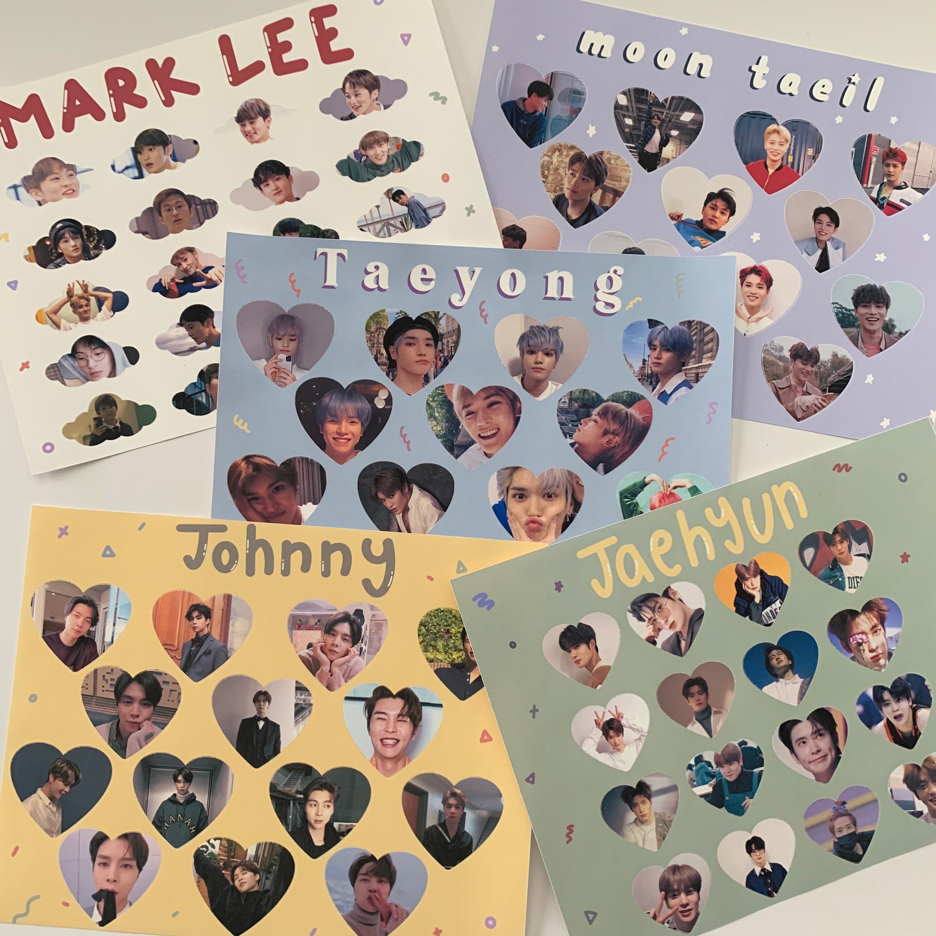 NCT 127 member sticker sheets