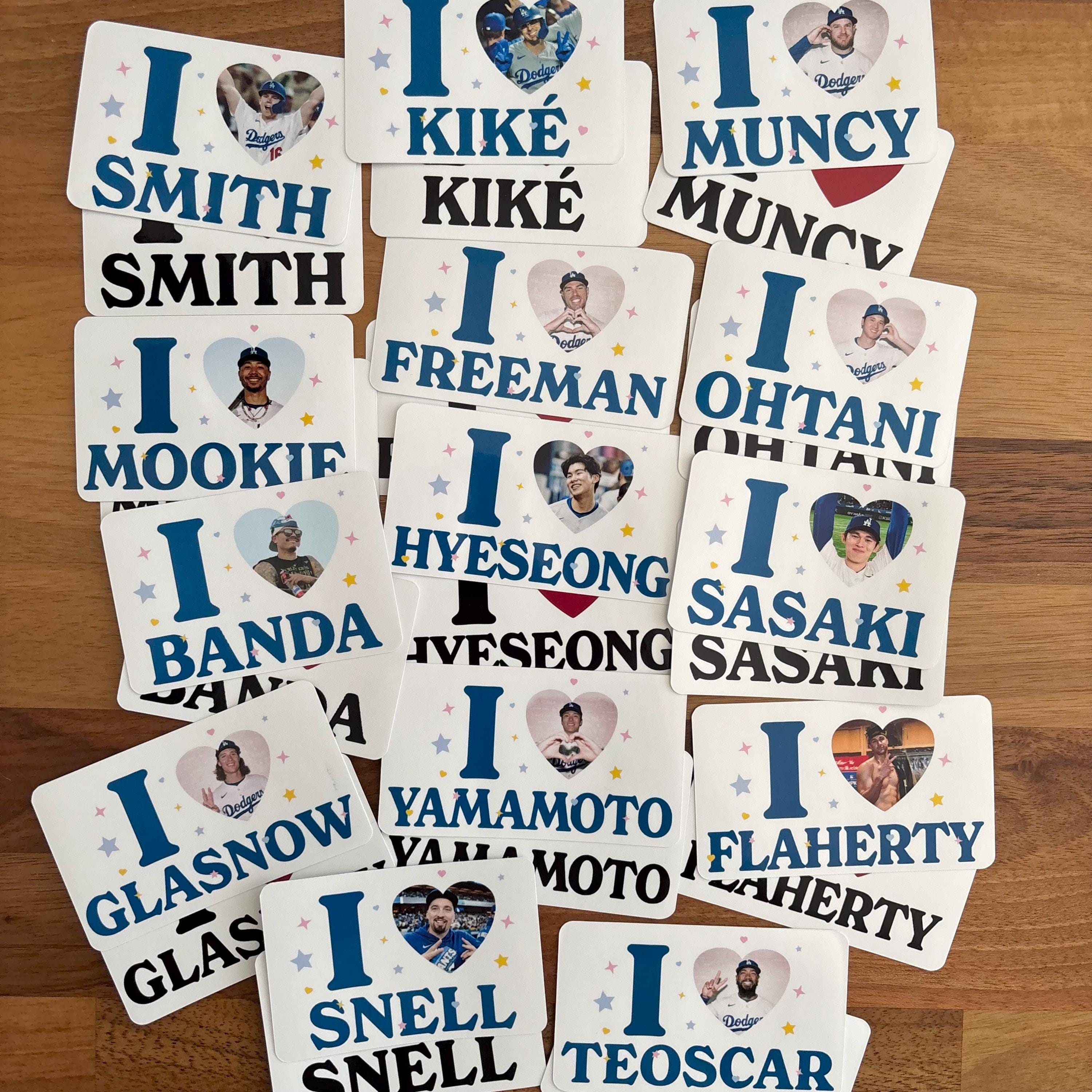 I <3 Dodgers Sticker Packs