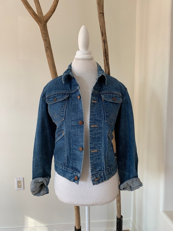 Vintage wrangler denim jacket - image 3