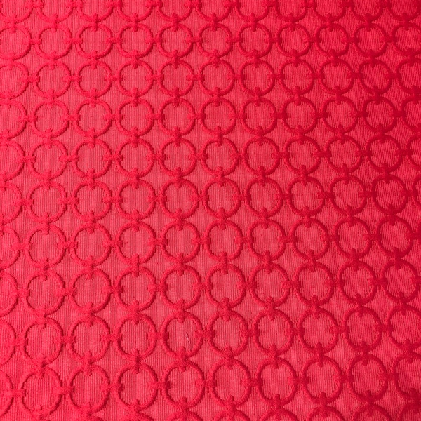 SAMPLE 3"x8" Tapestry decor fabric,red embroidery circles on red base,price per 1,5yard,ready to ship, W-56”