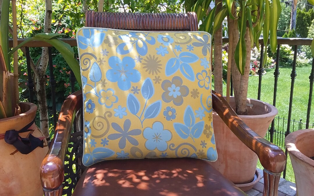 Pillow Cover With Insert 21x 21 Pillow Case Flower Tapestry Etsy