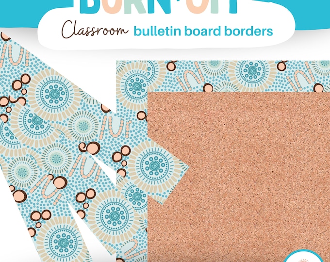 Aboriginal Bulletin Board Borders | Modern Classroom Decor| Canva ...