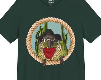 Conure Cowboy Tshirt & Sweatshirt, Western Bird Tee