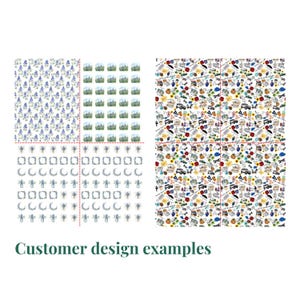 CUSTOM Water Transfer Paper Sheets for Polymer Clay | Image Transfer | 5.5" x 4.25" image 4